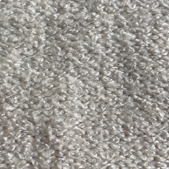 Gorgeous Lucky Brand Sweater Cream with Silver Metallic threading throughout - Picture 3 of 7